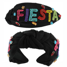 Load image into Gallery viewer, Fiesta - Black Headband
