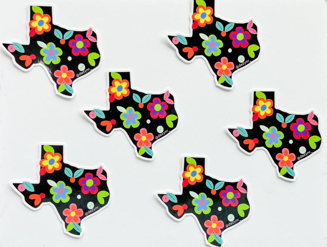 Texas Embroidery sticker