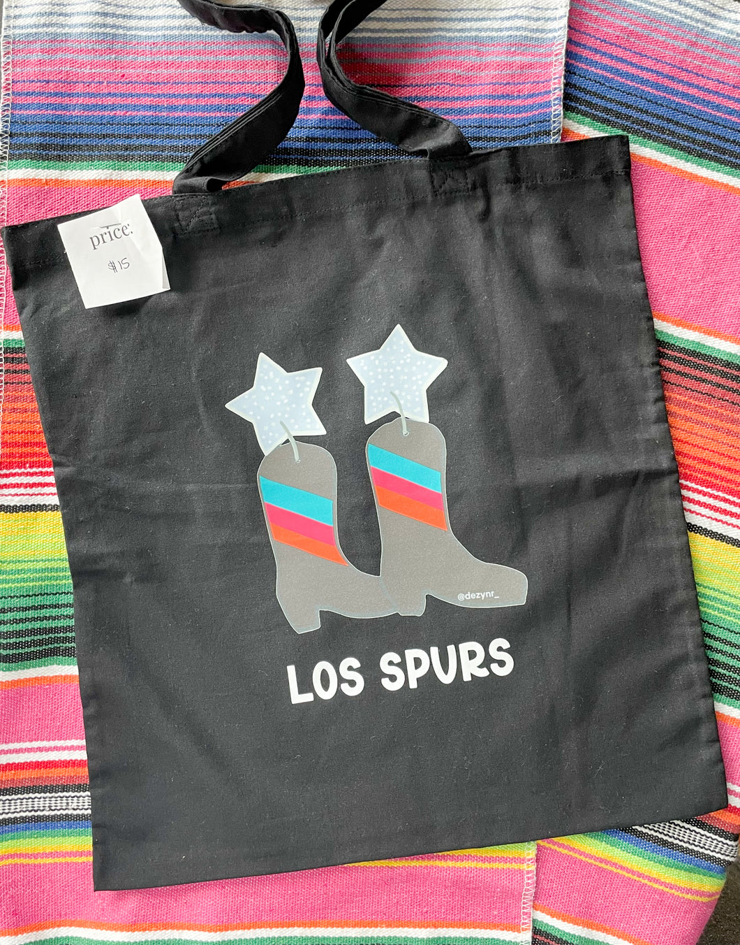Spurs Boots Tote Bag